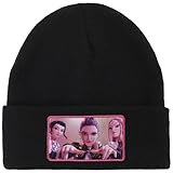 Kpop Demon Hunters Huntr/x Black Cuff Knit Beanie