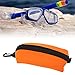 equlup Diving Goggle Storage Bag, Portable Dustproof Fall Diving Goggle Storage Bag Resistant Neoprene Gadgets Gear Pouch for Sunglasses Glasses (Orange)