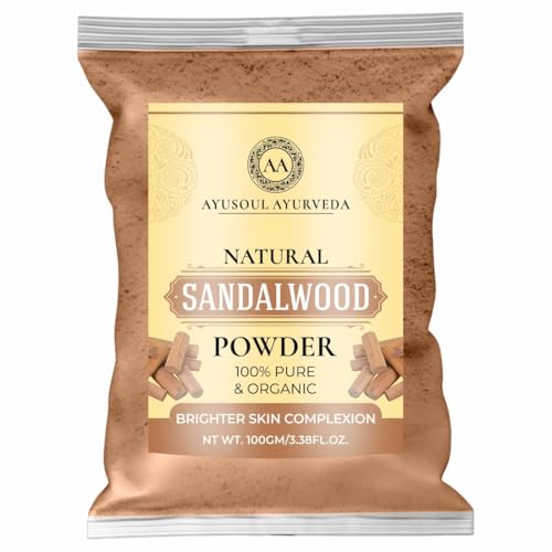 Image of Natural Face Pack Powder for Glowing Skin | Herbal Face Mask Powder for Deep Cleansing, Skin Brightening & Healthy Looking Skin (Sandalwood Powder)