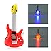 Hztyyier 25pcs Dessin animé Broche épingle Clignotant LED Broche épingle Guitare s'allument rougeoyant Insigne pour noël Halloween décoration faveurs Cadeau(Guitare Rouge)