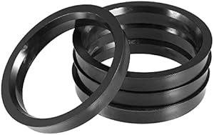ACROPIX 70.1mm to 60.1mm Universal Car Hub Centric Rings Black - Pack of 4