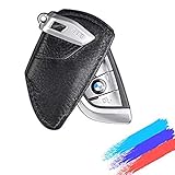 MASHA BMW Key case Car Key Fob Cover Genuine Leather Smart Key Remote Case Cover Fob Key Bag Fits BMW Accessory