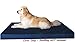 Dogbed4less DIY Durable Blue Denim Pet Bed External Duvet Cover and Waterproof Internal Case for 55