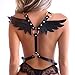 VKFOFEG Punk Harness Damen Leder Body Brust Harness