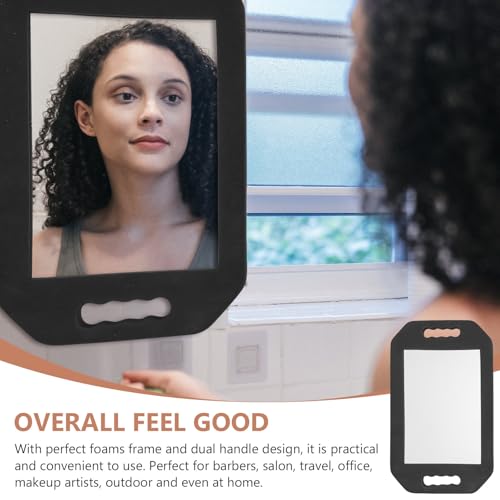 Miroir mousse Healvian rectangulaire au design simple et finitions soignées - 7