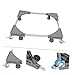 Homoyoyo 1pc Adjustable Washer Base Stand Locking Wheels Tubes Multi-functional Refrigerator Stand for Easy Cleaning and Stability for Portable Washers Dryers and Appliances