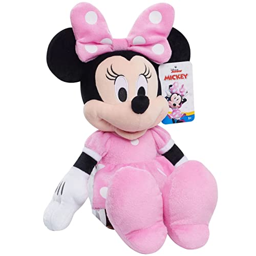 Minnie Plush Toy In Pink Dress 16 Inches And Minnie Bowtique Lanyard Keychain Bundle - Kids Favorite Huggable Character Stuffed Animal Doll (Limited Edition) #TOP3