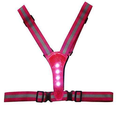 EAJORN Breathable Night Work Security Visibility Vest Reflective Belt Safety Vest for Running Cycling Sport