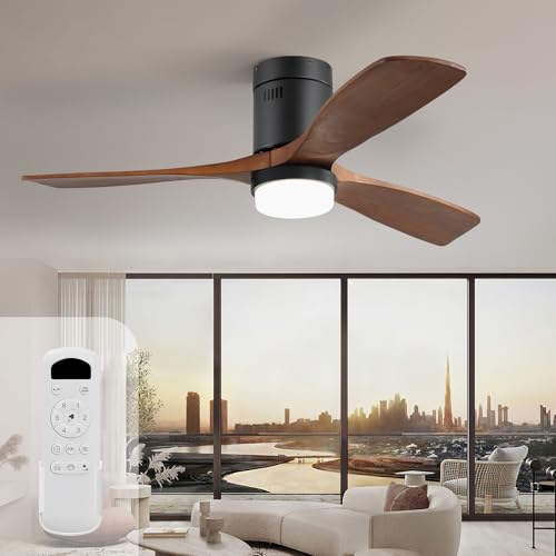 Funzioni forti: La temperatura del colore e la luminosità della luce della ventola possono essere regolate. La potenza ottica richiesta può variare a seconda delle esigenze della stanza. Puoi scegliere tra tre temperature di colore: bianco caldo 3000K, bianco naturale 4000K e bianco fresco 6000K. Regolazione della luminosità del 10% -100%, nessun lampeggiamento, nessun buzzing, sicuro per gli occhi e risparmio energetico. Goditi un'unica funzione di rotazione reversibile per il flusso d'aria verso il basso per il raffreddamento estivo e il flusso d'aria verso l'alto per il calore invernale e garantire una circolazione dell'aria ottimale in tutte le stagioni.