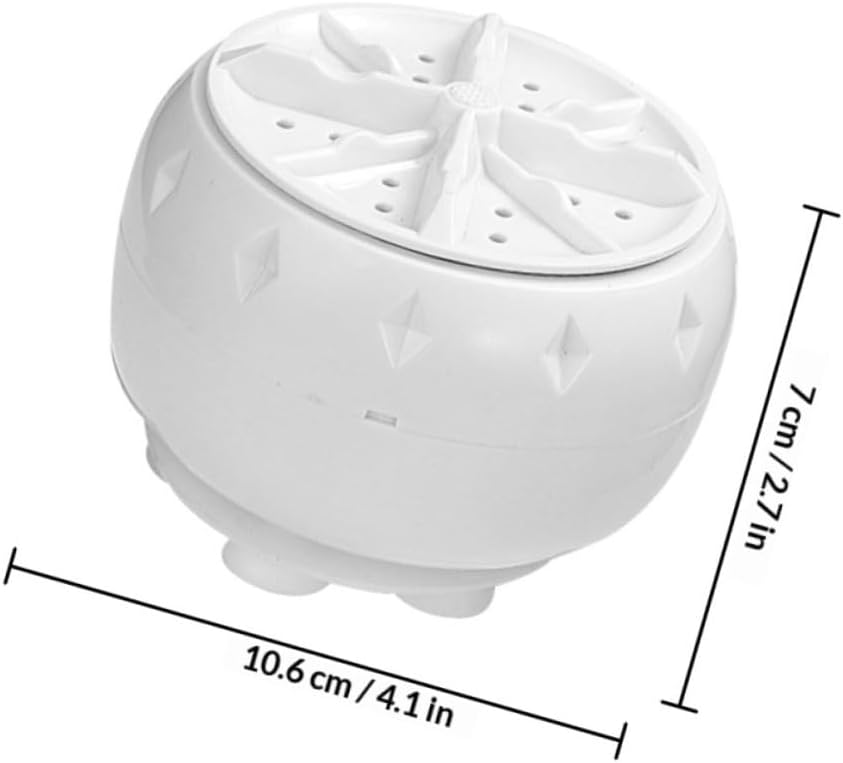 COHEALI 2pcs Portable Mini Washing Machine Turbo Agitator USB Powered Washer for Rv Home Travel Apartment, Compact Laundry Machine Suitable for Water Washing and Jeans