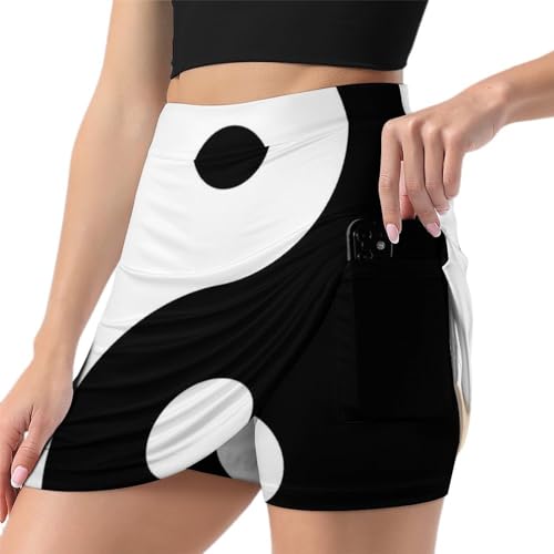 Jupe de course athlétique pour femme avec poche short de golf sport tennis skort léger