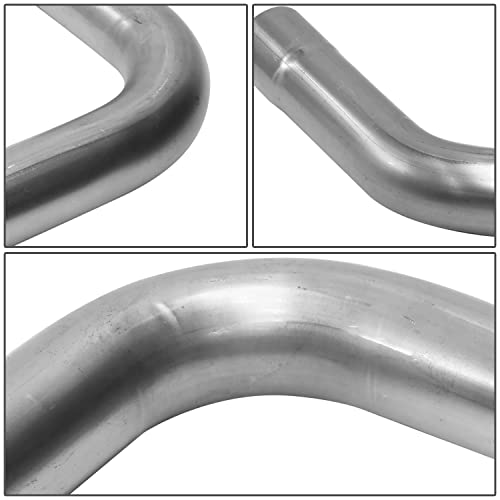 Image of DNA MOTORING ZTL-25RAW-8P 8 Pcs 2.5 Inches Mild Steel DIY Custom Exhaust Tubing Mandrel Bend Pipe Straight & U-Bend Kit, Universal Fit