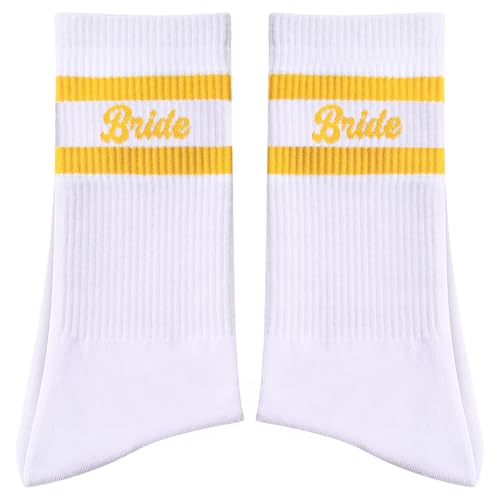 Chaussettes de mariage en coton blanc Geyoga anti-frottement