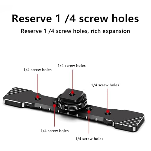 Image of Cold Shoe Mount Adapter Extension Rod Bracket Stand for Camera Vlog Video Light Hot Shoe Plate Mount Photography Equipment Accessory