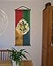 Nordic Souvenirs Harry Potter Style Banner - Hogwarts Flag 43in x 16in Wall Scroll - Ready to Hang - Perfect Barware Man Cave Gift - Unique HP Collectible Accessories