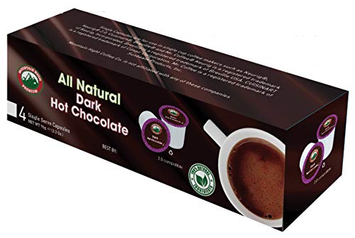 Mountain High All Natural Hot Chocolate - 2.0 Compatible Single Serve Cups (Dark Chocolate, 48)