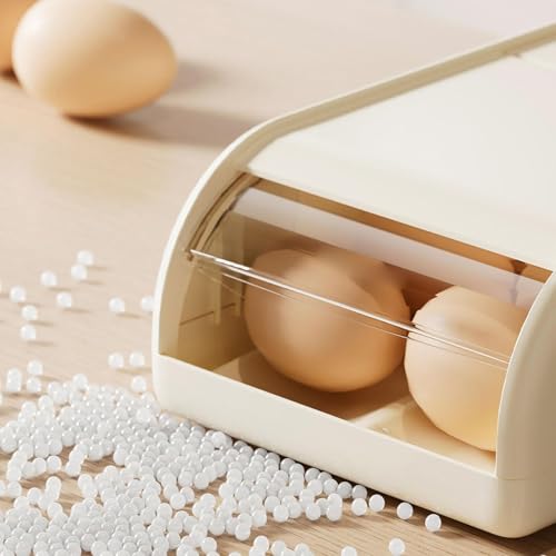Soporte de huevos para refrigerador y dispensador automático para cocina y apartamento 8