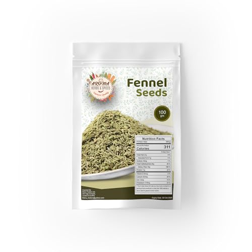 Fennel Seeds | 100% Natural | Ideal for Cooking, Smoothies, and Lattes | Vegan & Gluten-Free | Premium Quality | 100g