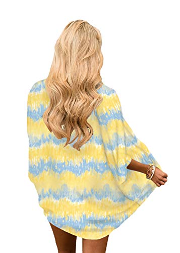 Image of CASURESS Women's Cardigan-Sheer Kimono Loose Summer Floral Print Cover Ups
