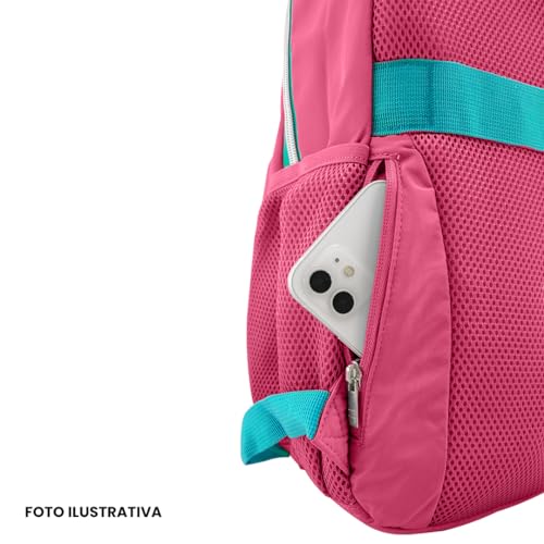 Kit Mochila Costas Estojo e Lancheira Soft Oficial Rebecca Bonbon Coleção Nova Meninas (Rosa)