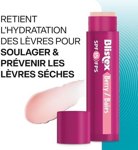 Blistex Medicated Berry Balm 3 Count, 0.15oz Ea. - Soothes and Protects - Advanced Medicated Lip Care for Dry, Chapped Lips, Specialized Solutions for Healthy Lips - SPF 15 Sun Protection — view 2