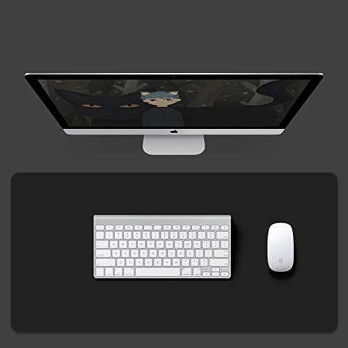 Tapis de souris de gaming 140 x 70 cm grand format antidérapant noir