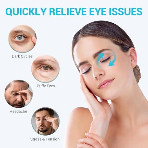 Image of Comfytemp Cold Gel Eye Mask, Cooling Eye Ice Pack for Puffiness, Reusable Cold Compress Freeze Sleep Mask for Puffy Eye, Dry Eyes, Sinus Pressure, Migraine Relief, 2 Temp Side, 1 Pcs