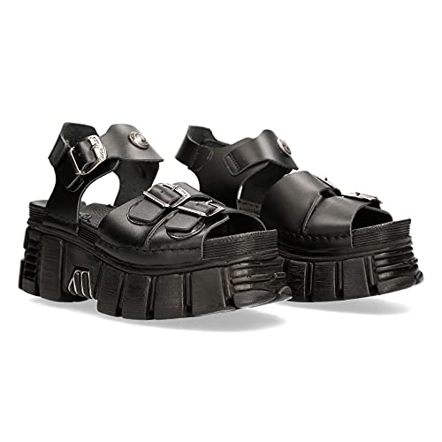 Sandales New Rock en cuir pour affirmer votre style rock et gothique