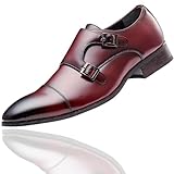 [ライムガーデン] 【雨に強い通勤靴】 ビジネスシューズ メンズ 革靴 フォーマル ロングノーズ 防水 スーツ 靴 ガラス仕上げ 24.5〜29.0cm LG206 (紫,25.5cm)