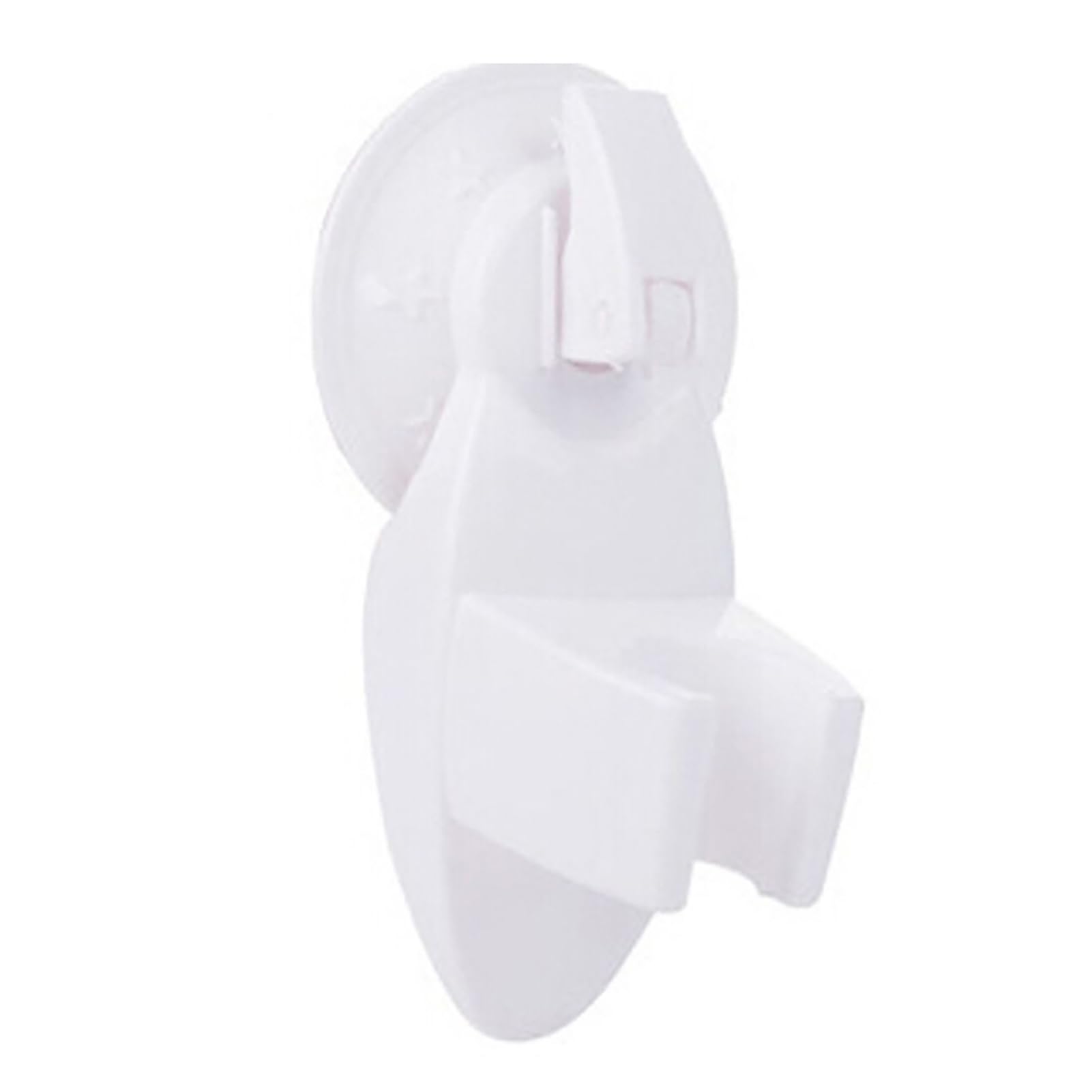 Ulafbwur White Abs Holders Rack Bathroom Plastic Strong Suction Cup Wall Mounted Shower Head Bracket Holder Seat Shower Head Support Shower Head Mount