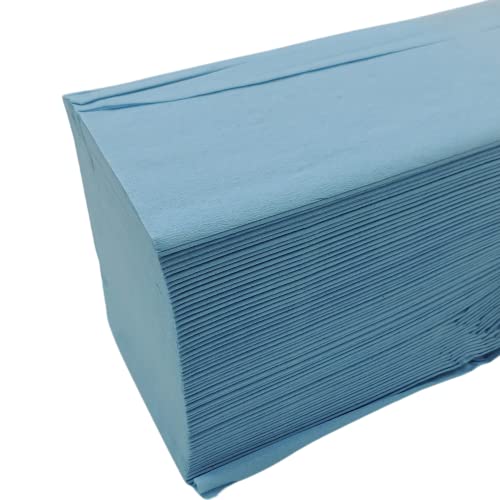 Essuie-main enchevêtré W bleu pour distributeurs saturés carton de 3750 formats