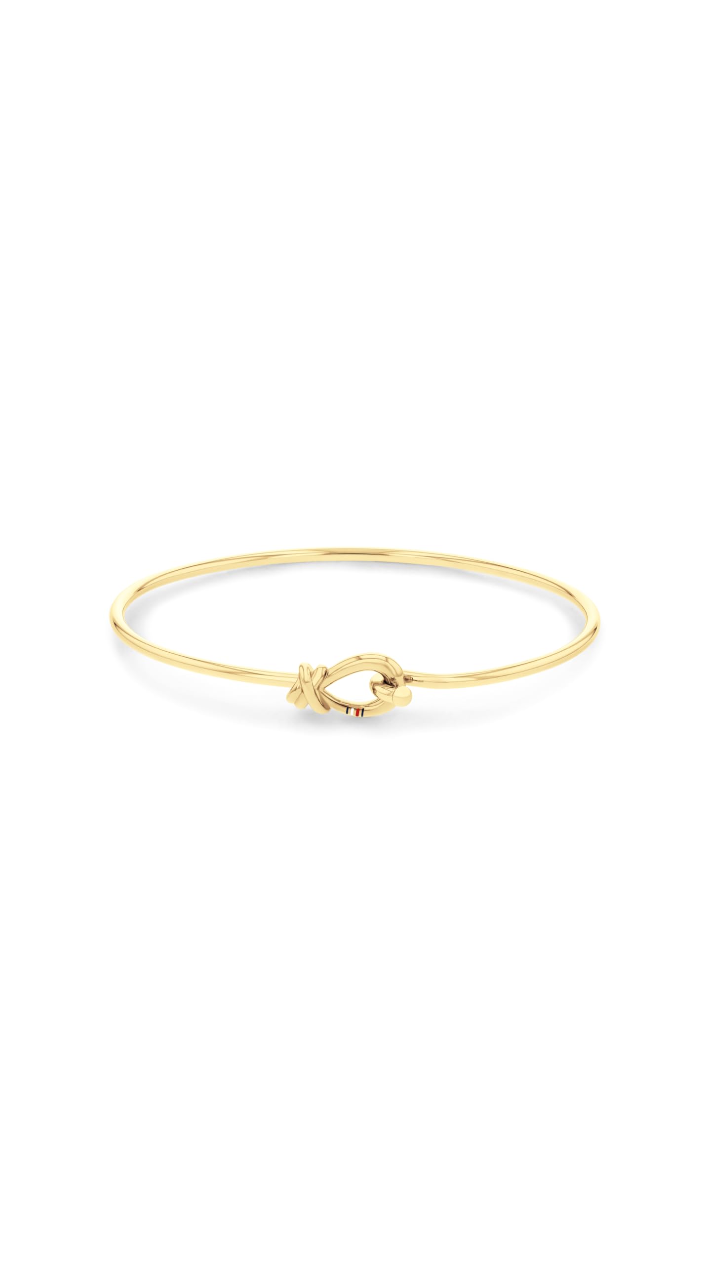 Tommy Hilfiger Jewelry Women's Memory Steel Bangle In Stainless Steel with Yellow Gold Plating - 2781028