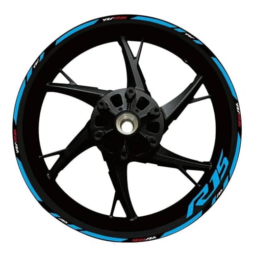 Autocollants bord jante réfléchissants pour moto Yamaha YZF R15 Style 18