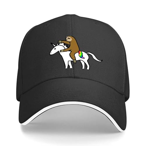 Gorra de béisbol de Unicorn montada en Slothicorn Gorra de Lujo de Hombre Gorra Grande de Hombre Hip Hop cumpleaños Outlet de Playa Femenina 2025
