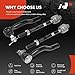 A-Premium Set of 4, Front Inner & Outer Tie Rod End Kit, Compatible with Nissan Titan 2004-2015, Pathfinder Armada 2004, Armada 2005-2019 & Infiniti QX80 2014-2019, QX56 2004-2013
