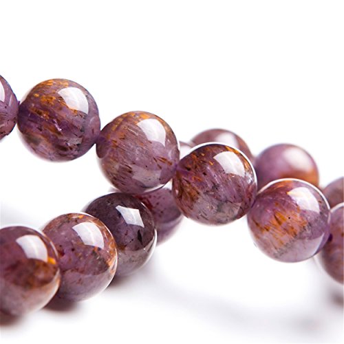 Crystal rond perle quartz rutilé naturel 11mm pour création bijoux