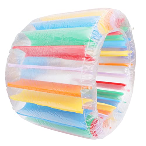 Gatuida Inflable Rueda de Agua Gigante Colorida Juguete Flotante para Piscina Rodillo Flotante Seguro de PVC para Adultos para Diversión Verano y Fiestas al Aire