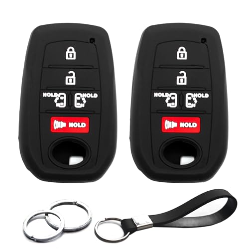 Coque silicone clé Toyota Sienna évite les pannes de boîtier intelligent 5 boutons