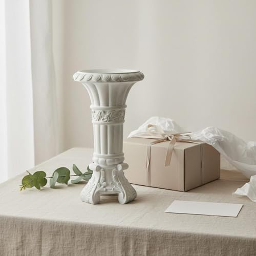 Vase sculpture résine décoratif pour console salon et table maison - 5