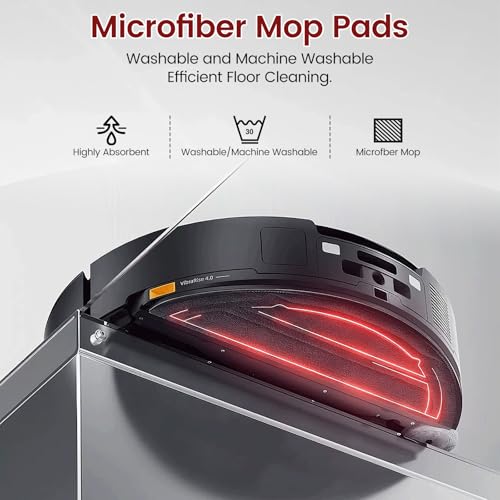 Image of 24 Pack Accessories Compatible with Roborock Q10 S5+, Q10 S5, Q10 X5+, Q10 X5 Vacuum Cleaner, 2 Main Brushes, 6 Side Brushes, 6 Dust Bags, 4 HEPA Filters, 4 Mop Pads,2 Tools