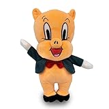 Buckle-Down Dog Toy, Warner Bros, Plush Squeaker Looney Tunes Porky Pig Full Body Standing Pose, 8'' x 10''