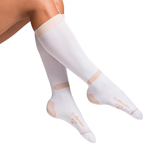 Image of LIPOELASTIC Surgical Anti-embolism compression stockings with open toe - Knee Length - prevent DVT