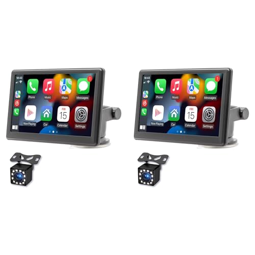 Pantalla táctil de 7 pulgadas con Carplay inalámbrico y cámara trasera para aparcar fácil