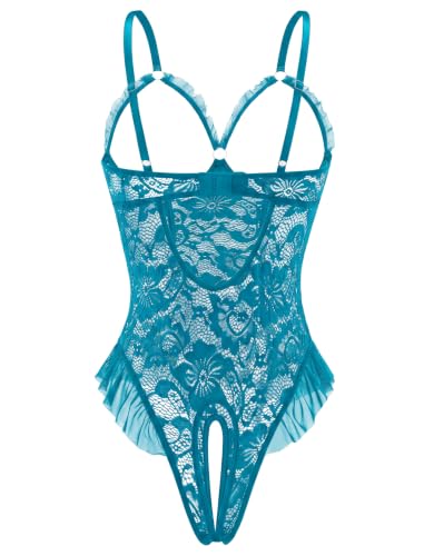 Image of Avidlove Women One Piece Lingerie Sexy Lace Babydoll Mini Bodysuit
