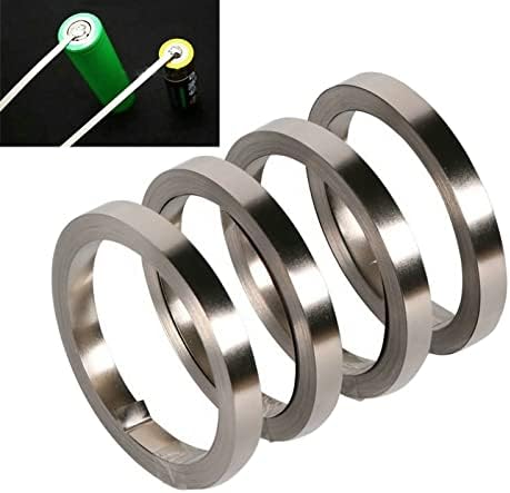 1KG/Roll 0.1MM Li-Ion Battery Nickel Sheet Plate Nickel Plated Steel Belt Strip Connector Spot Welding Machine Battery Welders (0.1X6MM)