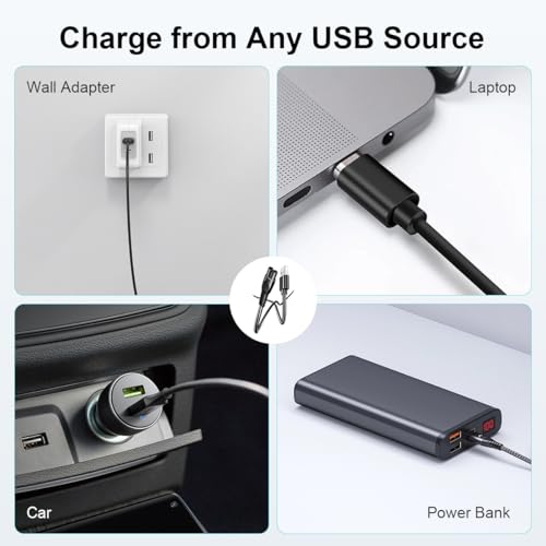 Image of ZORBES USB Charging Cable for P hilips Electric Shaver, USB-A to 2-Pin Replacement Charger Cord for Norelco OneBlade, 3.3ft PVC Power Cable Travel Friendly Shaver Charging Cord