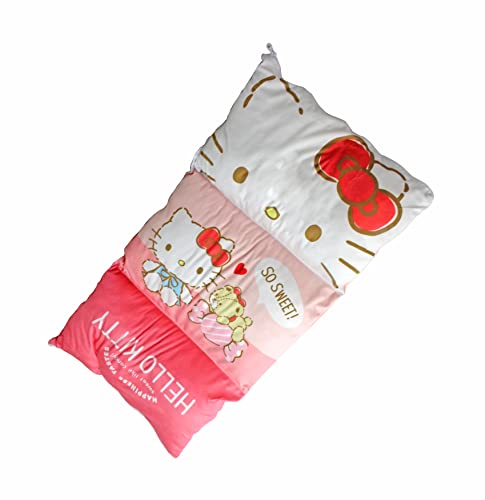 畑山商事 三連 うたた寝 クッション ハローキティ サイズ:縦88×横45×厚み10cm