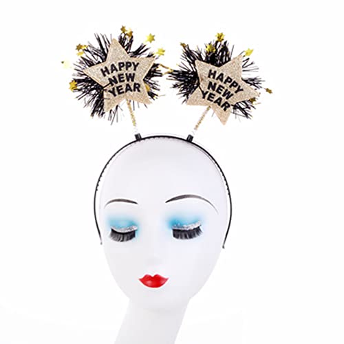 Happy New Year Headband Tiara 2025 New Year Eve Hair Hoop Headdress Hair Accessories Holiday Party Supplies Favors - Image 5