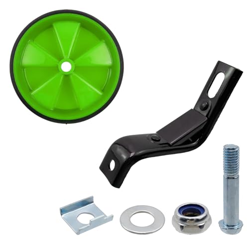 Image of Pair of Black Bicycle Auxiliary Wheel Children's Bicycle Accessories,Training Wheels Kids Bike Children Training Bike Wheel