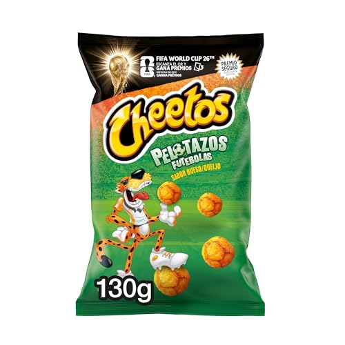 Cheetos Pelotazos, Producto de Aperitivo, Snack sabor a Queso con forma de pelotazos, bolsa individual, 130gr